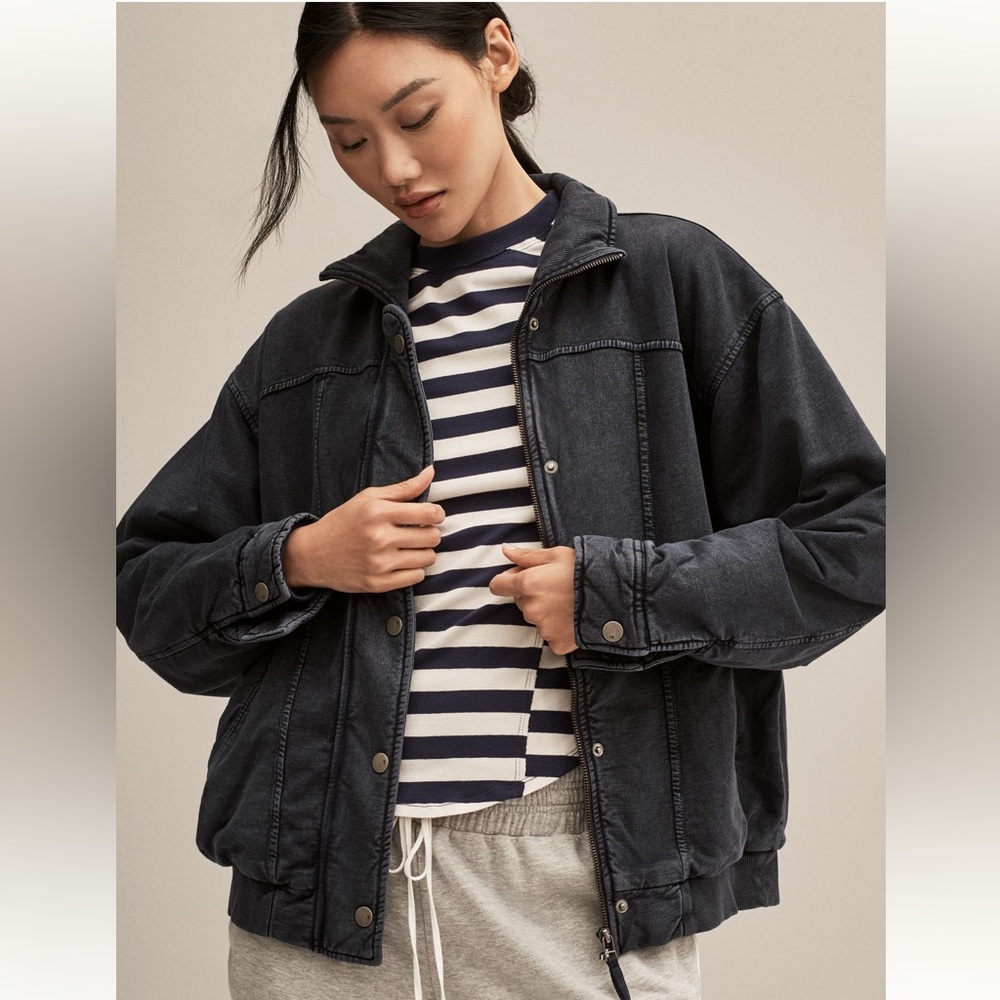 Anthropologie Pilcro Washed Bomber Jacker NWT size L